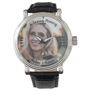 Montre En mémoire d'amour Photo de naissance Décès