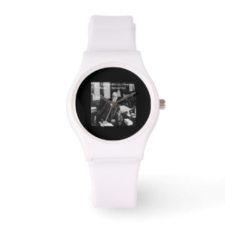 Montre en silicone pour femmes avec citation de Si