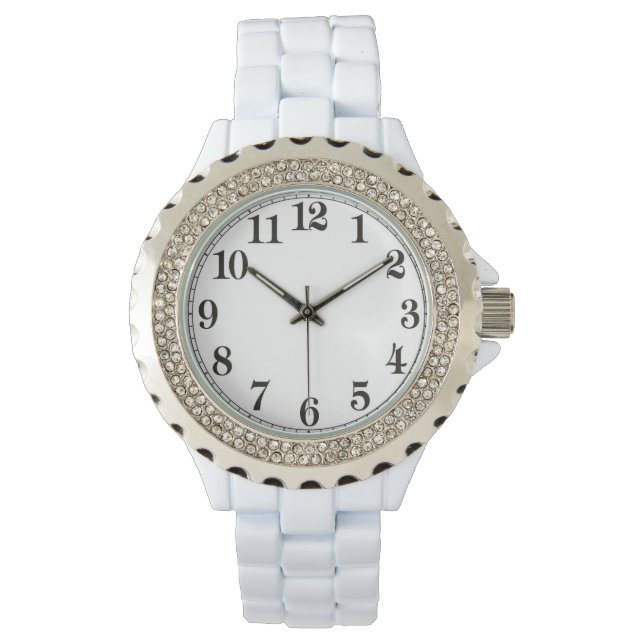 Montre en strass personnalisé pour femmes (devant)
