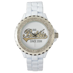 Montre Enamel Rhinestone Femme Grand-mère/Bubbie