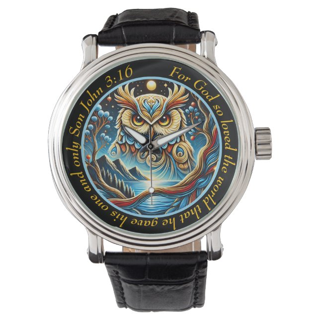 Montre Enchanting Owl Timepiece Spiritual Wisdom (devant)