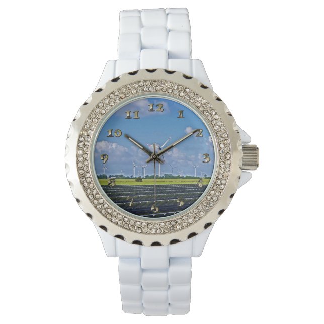 Montre Énergie alternative - Solaire et Vent (devant)