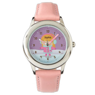 Montre Enfant Fille Patineuse Mignonne Hiver
