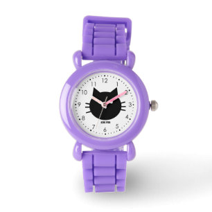 Montre Enfant rouge de chat de Kitty