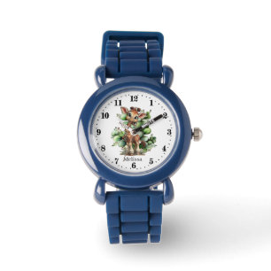 Montre Enfants cools unisex amateurs de girafes ajoutez u