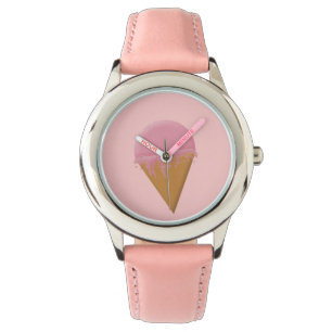 Montre Enfants filles fraise glace crème cône regarder ro