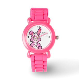 Montre Enfants lapins roses perdus et trouvés maintenant