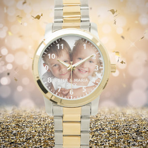 Montre Enfants personnalisés enfants photo noms année mam