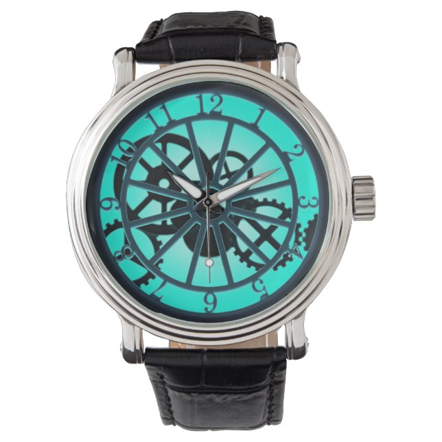 Montre Engins mécaniques à fibres gothiques et manoeuvres (devant)