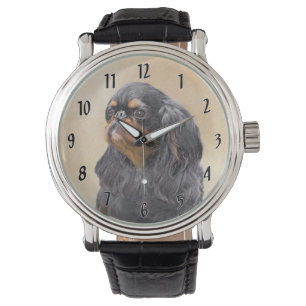 Montre English Toy Spaniel Peinture Animal Art original