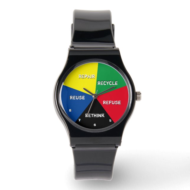 Montre ENREGISTRER le planT timE - Recycler, réutiliser,  (Recto)