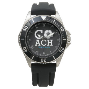 Montre Entraîneur de football de nom personnalisé