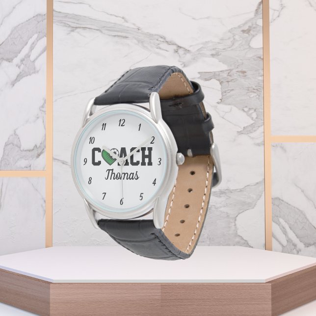 Montre Entraîneur de football Nom professionnel & Cool de (Créateur téléchargé)