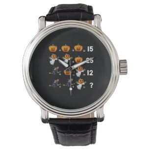 Montre Équations mathématiques d'Halloween pour les pro