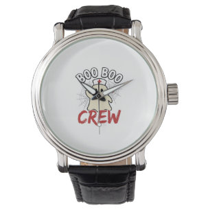 Montre Équipage Boo Boo Halloween Infirmière Fantôme Desi