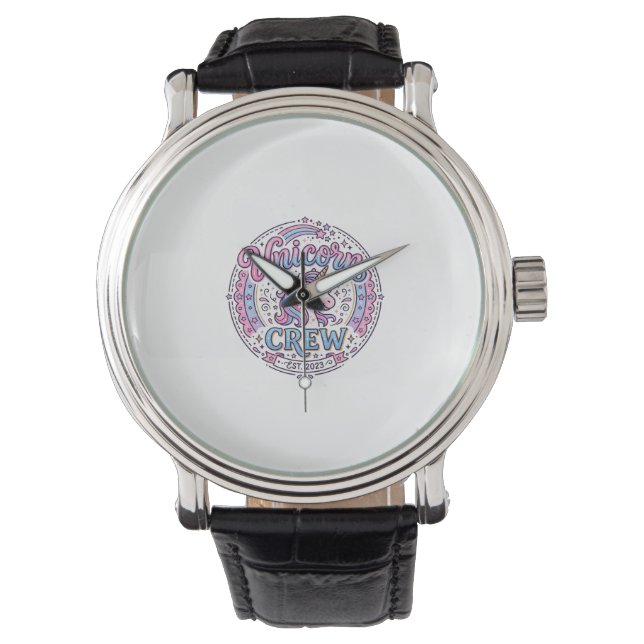 Montre Équipage de licorne conception à la demande d'impr (devant)