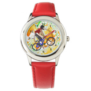 Montre Équipe de coach de vélo BMX de sport Paix Amour De