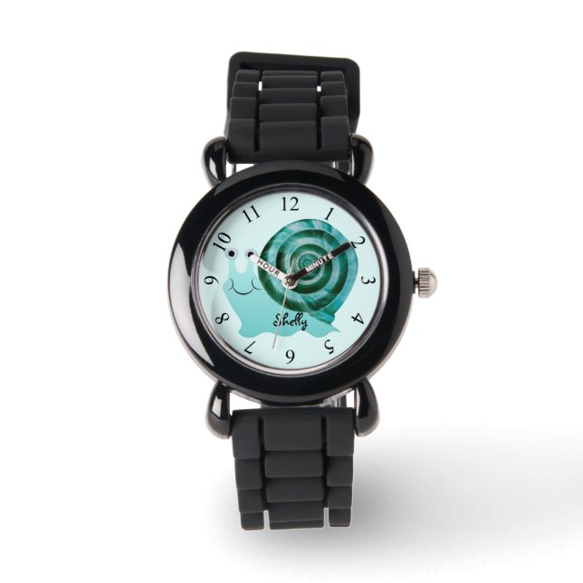 Montre Escargot bleu (Recto)