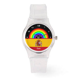 Montre Espagnol montre, amour España, Espagne arc-en-ciel
