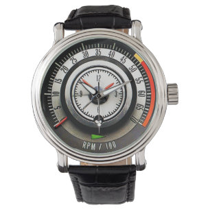 Montre et tachymètre de voiture de sport classique