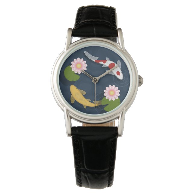 Montre Étang japonais de poissons Koi (devant)