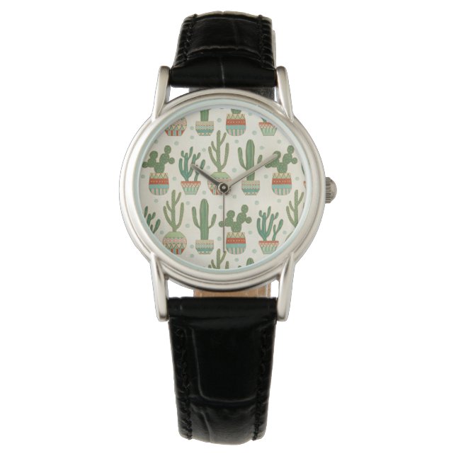 Montre Étape Geo Sud-Ouest | Motif Cactus (devant)