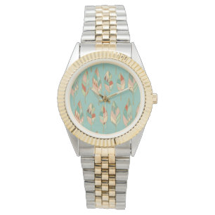 Montre Étape Geo Sud-Ouest   Motif de plume aquarelle