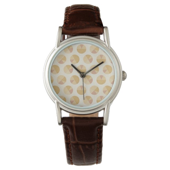 Montre Étape Geo Sud-Ouest | Motif orange cercle (devant)