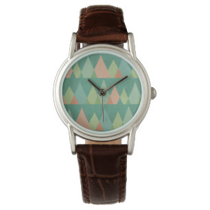 Montre Étape Geo Sud-Ouest Motif triangle Turquoise