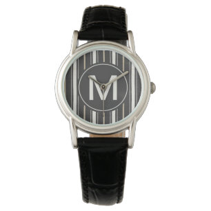Montre Étape simple deux de signes du monogramme  