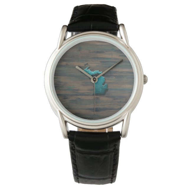 Montre État du Michigan Turquoise (devant)