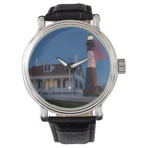Montre États-Unis, Géorgie, Tybee Island, Drapeau en bern