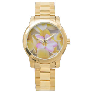 Montre États-Unis, Hawaï, Oahu, Fleurs de plumeria en fle