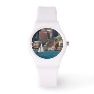 Montre États-Unis, Massachusetts. Skyline du front de mer