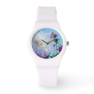 Montre États-Unis, Washington. Détail des fleurs de Dahli