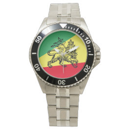 Montre Ethiopie Rasta Lion de Juda Accessoire Ethiopie
