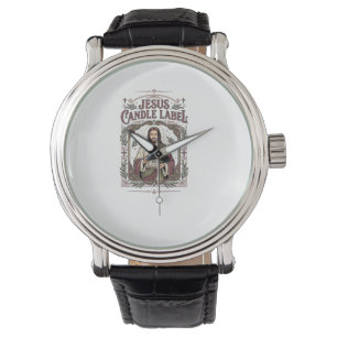 Montre Étiquette de bougie Jésus Bougie Jésus Foi chrétie