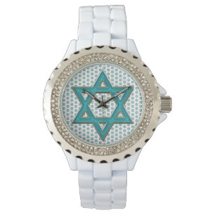 Montre Étoile bleue métallique de David