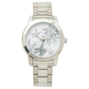Montre Étoiles de mer sur le motif de mer