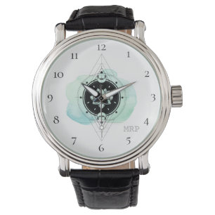 Montre *~* Étoiles Spirituelles Lune Lotus Géométrie S