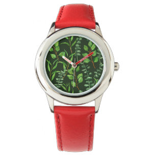 Montre Eucalyptus vert foncé