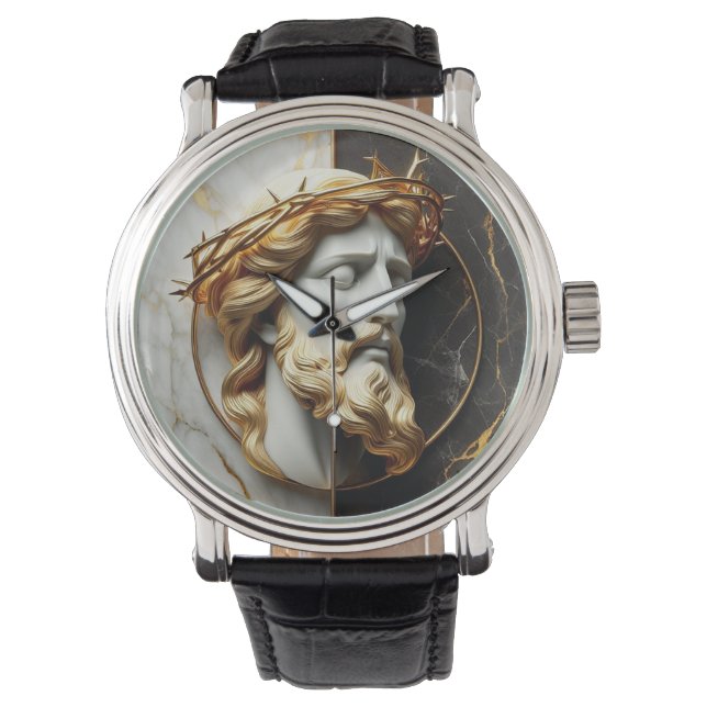 Montre Évangile divin Jésus regardant dans les cieux (devant)