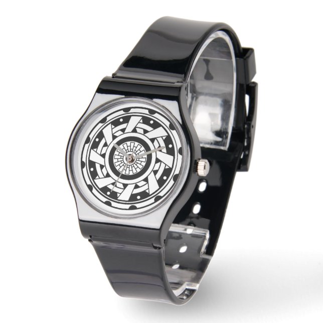 Montre eWatch Géométrie Sacrée Crop Circle Design (Angle)