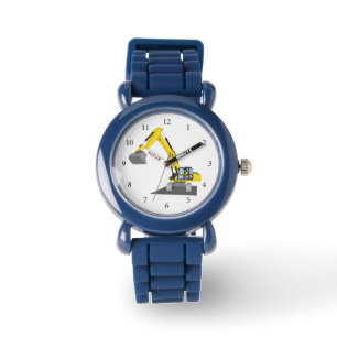 Montre excavatrice de chaîne jaune
