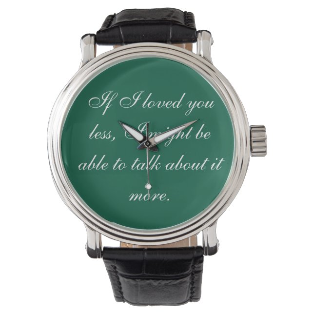 Montre Expression d'amour (vert) (devant)