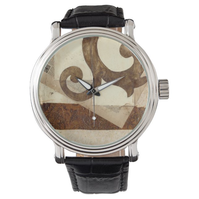 Montre Extrait vintage de journal (devant)