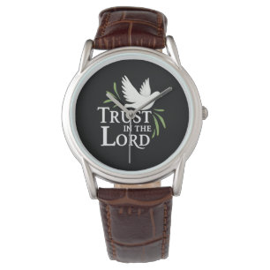Montre Faire confiance au Seigneur Colombe Blanche Chréti
