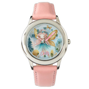 Montre Fairy Birthday Turquoise Gold Rose Princess Fairyt
