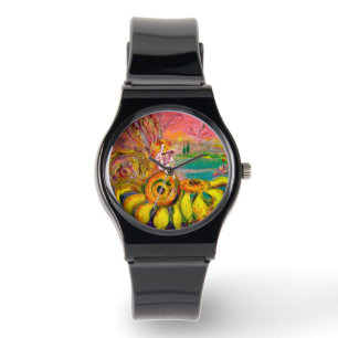 Montre FAIRY OF THE SUNFLOWERS.Pink Fuchsia