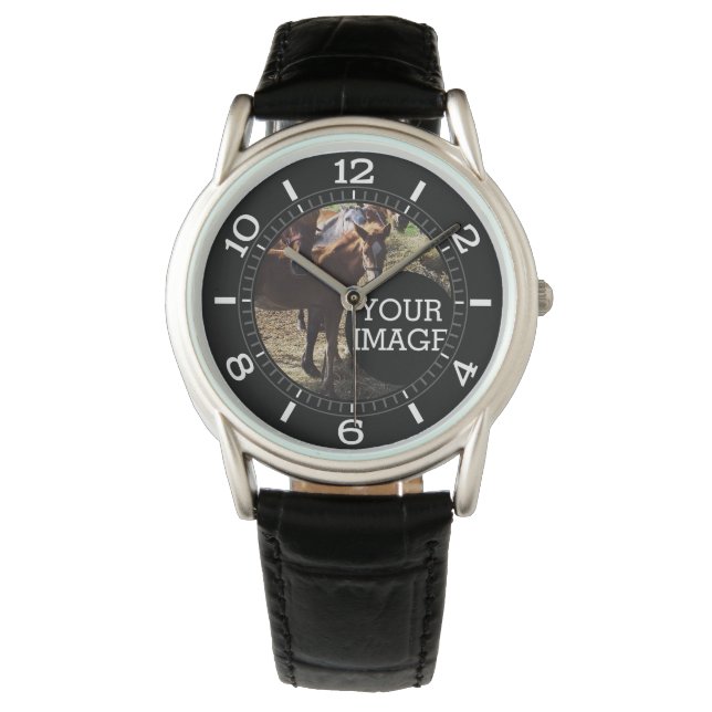 Montre Faites de votre propre ici un numéro élégant (devant)